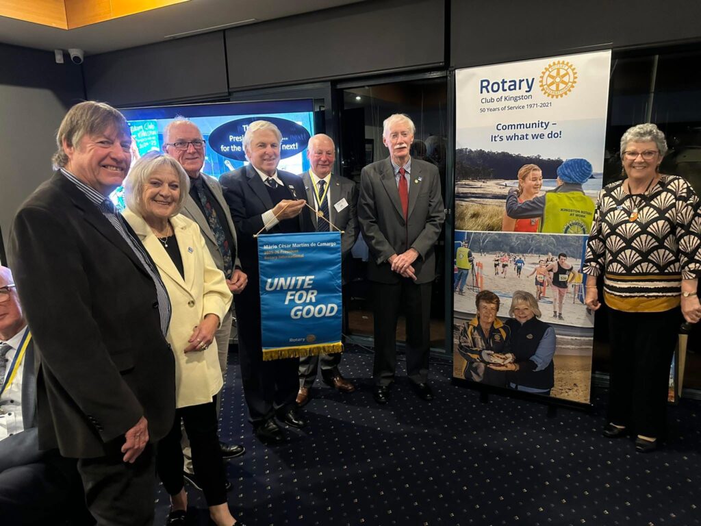 2025-26 Board members from left to right: John Peterson, Jill Sward, Grant Godfrey, Peter Turner, Lex McIndoe, Ewan Cameron and President Julie Creed.